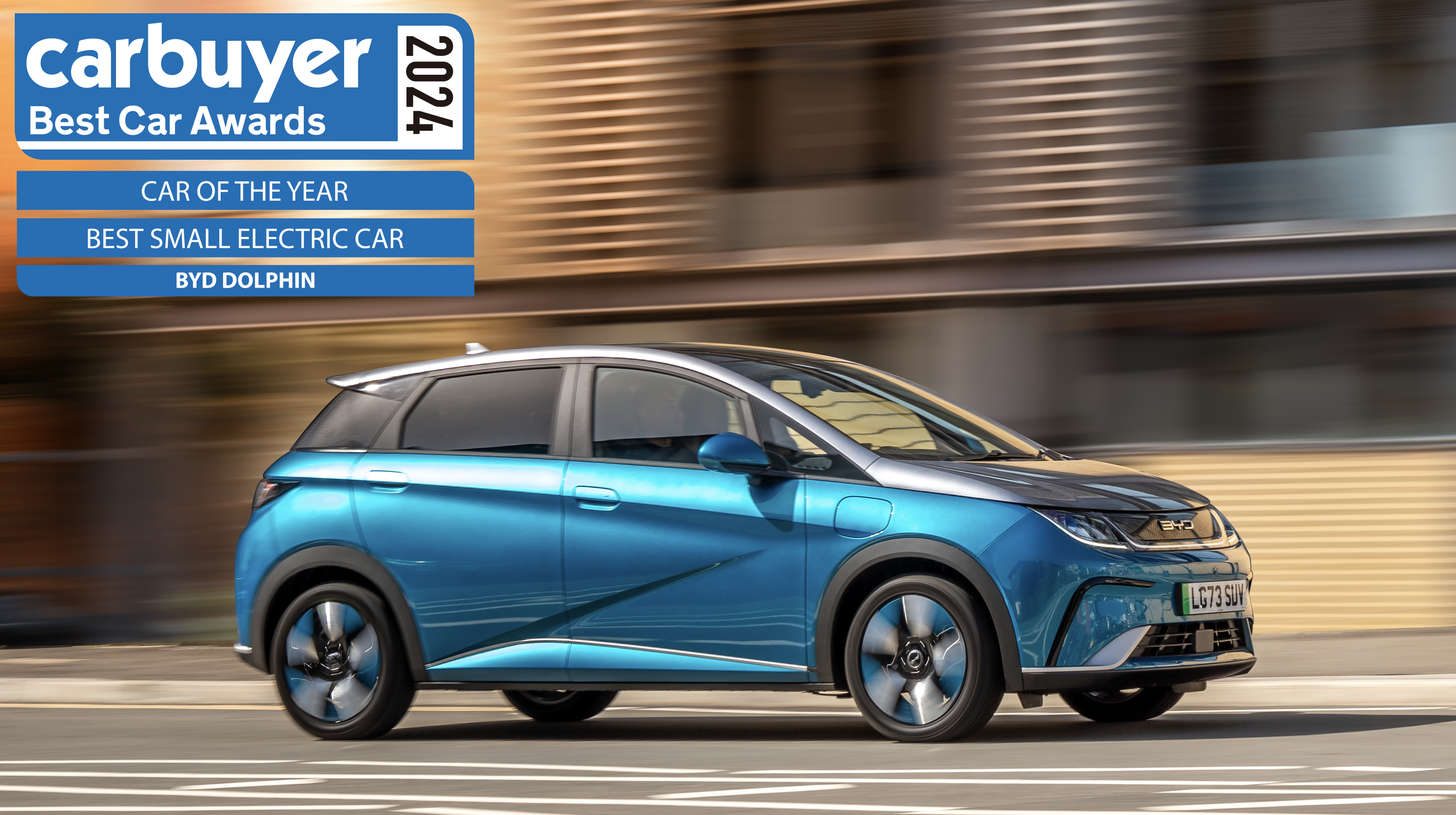 BYD DOLPHIN is awarded ‘Best Small Electric Car’ and ‘Car of the Year’ in the 2024 Carbuyer New Car Awards